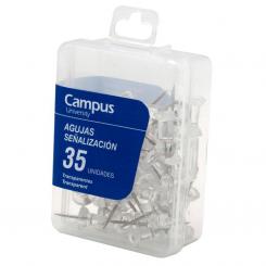 Agujas señalizadoras Campus Transparente / 35 Uds