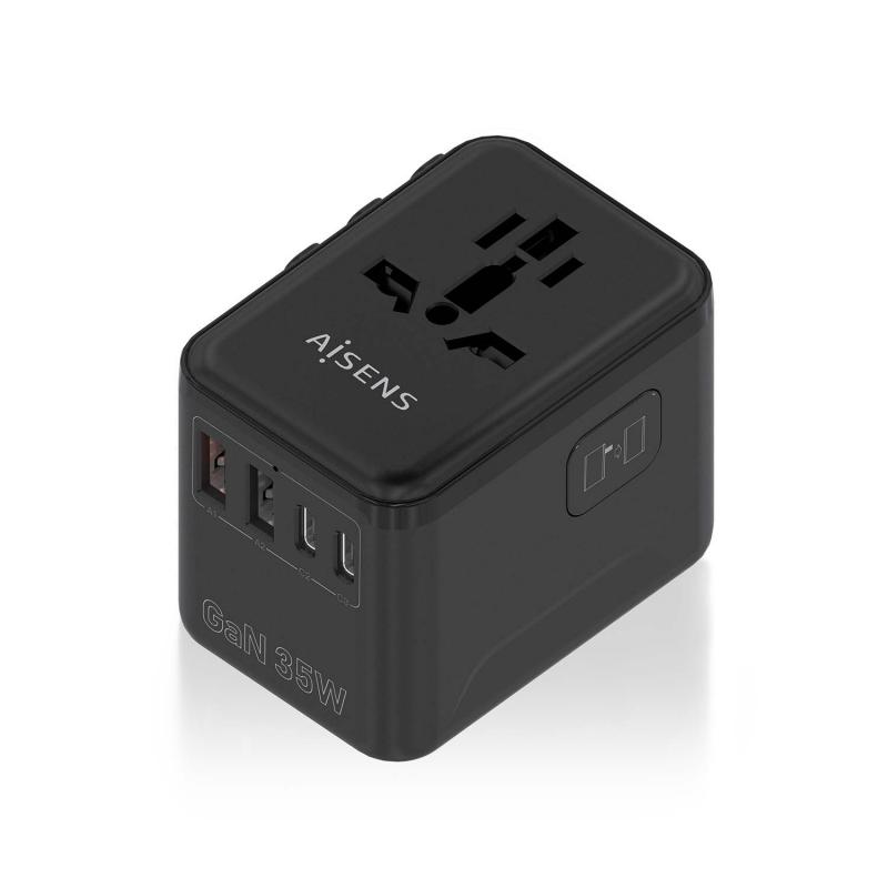 aisens-adaptador-enchufe-universal-para-viaje-eu-usa-uk-au-con-cargador-usb-gan-2xusb-a-a1-qc30-3xusb-c-c1-pd30-35w-negro
