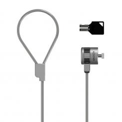 AISENS CABLE DE SEGURIDAD CERRADURA DE LLAVE ORDENADOR MONITOR PORTATIL 1.5M
