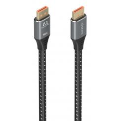 AISENS Cable DisplayPort V2.1 16K@60Hz 80 Gbps, DP/M-DP/M, Negro, 1.0m