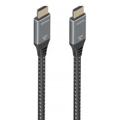 AISENS Cable HDMI V2.1 ultra alta velocidad / HEC 8K@60Hz 48Gbps, A/M-A/M, Gris/Negro, 5.0m