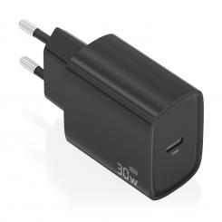 AISENS Cargador GaN 30W, 1xUSB-C PD3.0, Negro