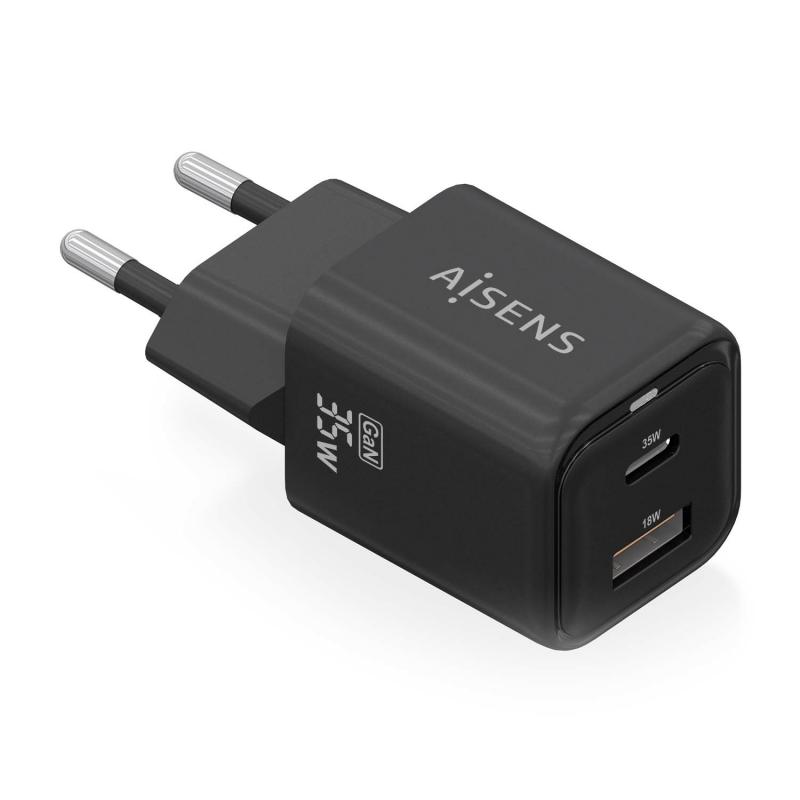 aisens-cargador-gan-35w-1xusb-c-pd30-qc40-1xusb-a-qc30-negro