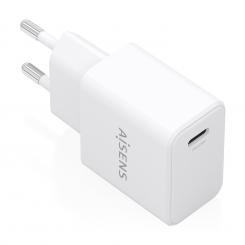 AISENS Cargador GaN USB-C PD3.0 1xUSB-C 20W, Blanco