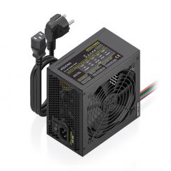 AISENS Fuente Alimentacion ATX 500W con Cable de Alimentacion OEM, Negra