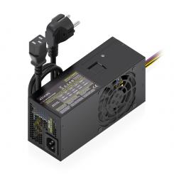 AISENS Fuente Alimentacion TFX 500W con Cable de Alimentacion OEM, Negra