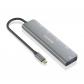 aisens-hub-usb-32-gen1-5g-usb-c-usb-c-m-1xusb-c-pd100w-h-1xusb-c-h-3xusb-a-h-gris-15cm