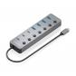 aisens-hub-usb32-gen2-10g-usb-c-usb-c-m-4xusb-a-h3xusb-c-h1xusb-c-h-pd30-100w-gris-30cm