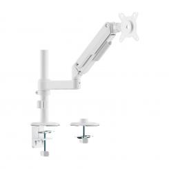AISENS Soporte de Mesa Eco Contrapeso Giratorio e Inclinable para Monitor/TV 9kg (3 PIVOTES, 1 BRAZO) de 17-32, Blanco