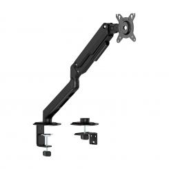 AISENS Soporte de Mesa Eco Contrapeso Giratorio e Inclinable para Monitor/TV 9kg (3 Pivotes, 1 Brazo) de 17-32, Negro