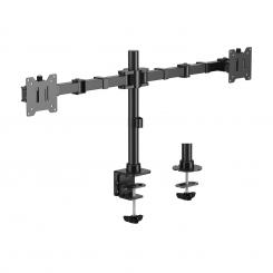 AISENS Soporte de Mesa Eco Giratorio e Inclinable para Monitor/TV 20kg (3 Pivotes, 2 Brazos) de 17