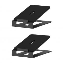 AISENS Soporte Universal De Sobremesa Para Altavoces, Negro