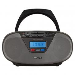 Aiwa BBTU-400BK sistema estéreo portátil Analógico y digital 6 W FM Negro Reproducción MP3