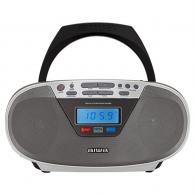 Aiwa BBTU-400SL sistema estéreo portátil Analógico y digital 6 W FM Plata Reproducción MP3
