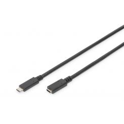 ASSMANN Electronic AK-300210-007-S cable USB 0,7 m USB C Negro