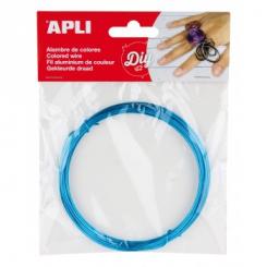 Alambre APLI Color Azul 1,5mm X 5Mts