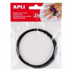 Alambre APLI Color Negro 1,5mm X 5Mts