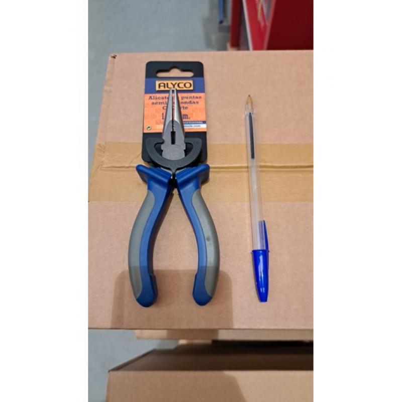 Alicate Alyco de puntas semiredondas
