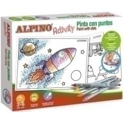 Alpino Alpino Activity Pinta Con Puntos Kit (10 Rotuladores Doble Punta + 6 Laminas Colorear + Guia Uso)