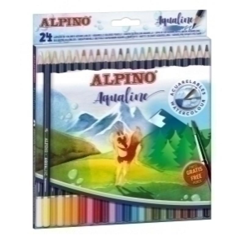 alpino-lapices-acuarelables-alpino-aqualine-estuche-de-24