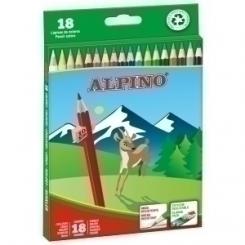 Alpino Lapices De Colores Alpino  Largos Estuche De 18