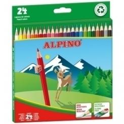 Alpino Lapices De Colores Alpino  Largos Estuche De 24