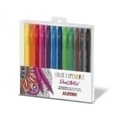 Alpino Rotulador Fibra Alpino Experience Dual Artist Estuche De 12