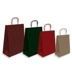 Andina Bolsa De Papel Andina Kraft Liso 32X40X14 Cm Rojo Paquete De 50