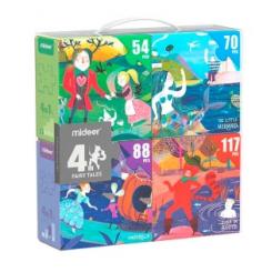 ANDREUTOYS Puzzle 4 en 1 cuento de hadas 54/70/88/117 piezas