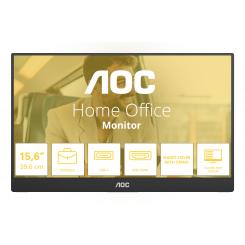 AOC 16T20E2 monitor o TV portátil Monitor portátil Negro 39,6 cm (15.6