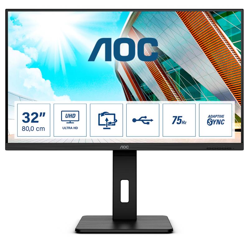 aoc-p2-u32p2-pantalla-para-pc-80-cm-315-3840-x-2160-pixeles-4k-ultra-hd-led-negro