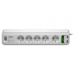 APC PM5U-GR limitador de tensión Blanco 6 salidas AC 230 V 1,83 m