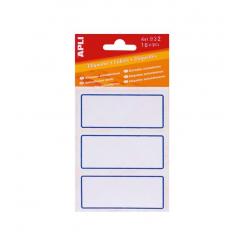 APLI Blister etiquetas Escolares Azules 34X 78 mm.18 U.