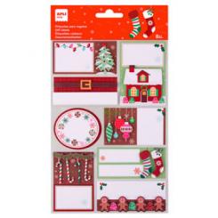 APLI Blister etiquetas de regalo ÁRBOL DE NAVIDAD 1 hoja