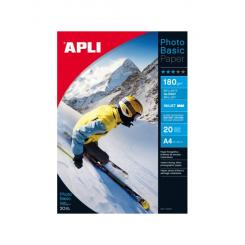 APLI Blister Papel Inkjet Glossy 180Gr. 20H