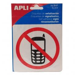 APLI Bolsa Etiquetas APLI Prohibido Telefono Movil 1H.