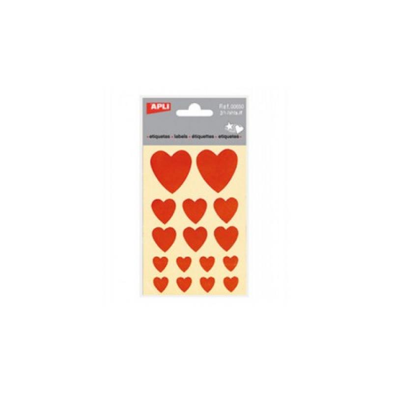 APLI B.Peg.Corazones Rojos 3 H.