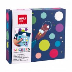 APLI C.Stickers Box Fly On The Moon