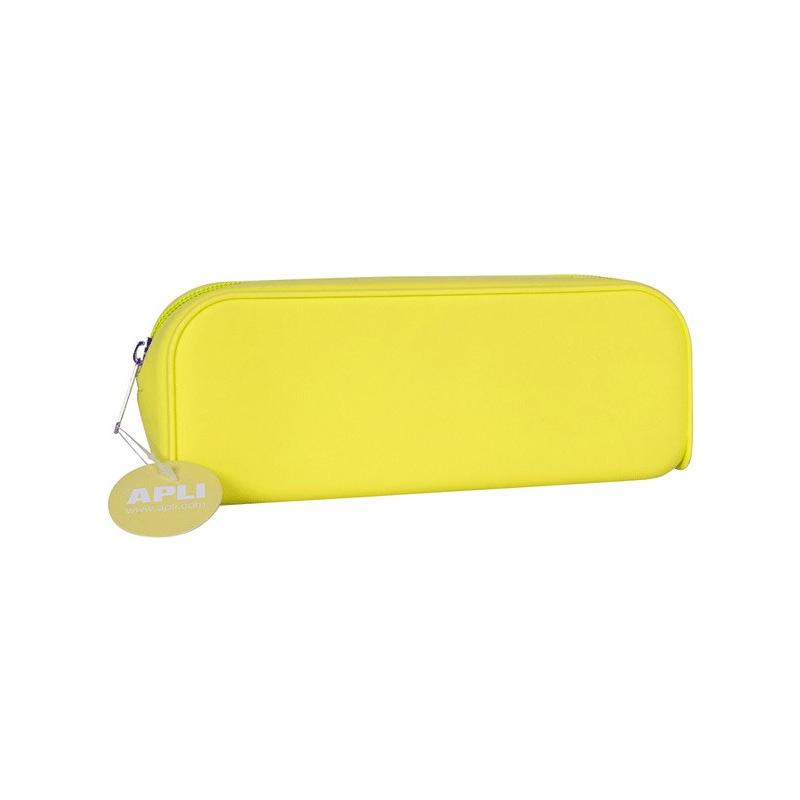 APLI Estuche Silicona/Soft Fluo Amarillo