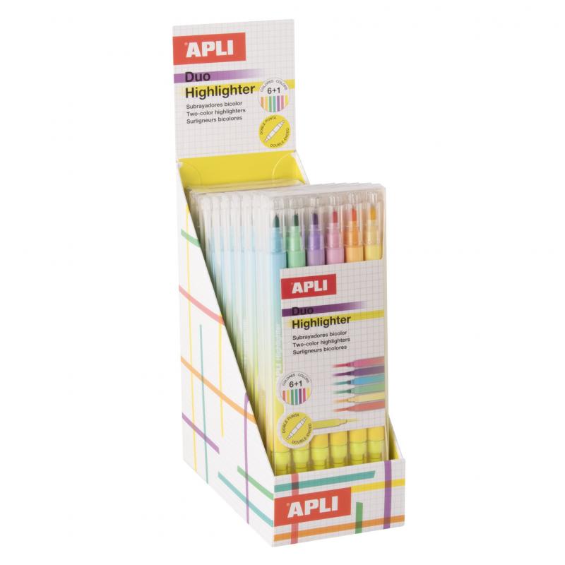 Apli Expositor de subrayadores Duo, la herramienta perfecta para añadir color, claridad y creatividad a tus apuntes