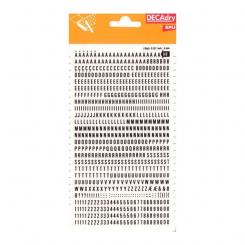 APLI Letras&Numeros Transfer. Negras 4mm-1H