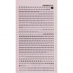 APLI Letras&Numeros Transfer. Negras 2.5mm-1H