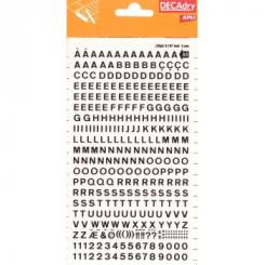 APLI Letras&Numeros Transfer. Negras 5mm-1H