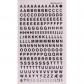 APLI Letras Transferibles Negras 6 mm - 1Hoja