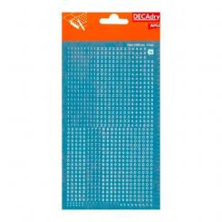 APLI Numeros Transferibles Blancos 2.5mm -1H