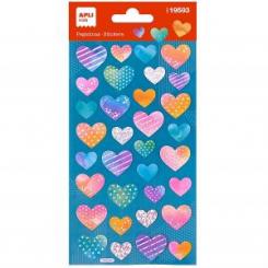 Apli Pegatinas Corazones holográficos