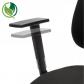 Apoyabrazos 1D para silla ergonómica operativa Eiruga ARCHIVO 2000. Regulables en altura. Medidas: 240x180x310 mm. Color negro.