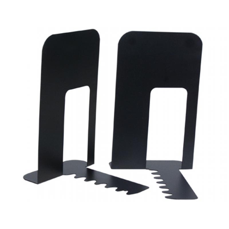 apoyalibros-metalico-q-connect-kf00837-negro-juego-165x127x165mm