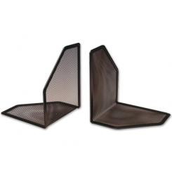Apoyalibros metalico Q-CONNECT kf00857 rejilla negro juego 170x140x135 mm