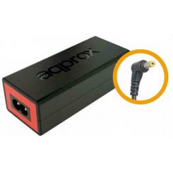 APPROX appA07 adaptador e inversor de corriente Interior 90 W Negro, Rojo
